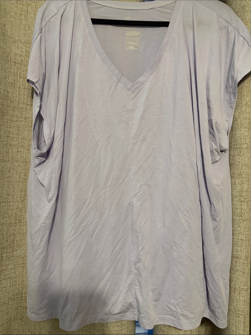 All in Motion V-Neck Short Sleeve Shirt - Light Lavender 2X